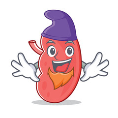 Elf kidney character cartoon style