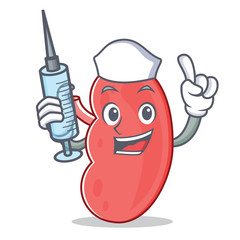 Sticker - Nurse kidney character cartoon style