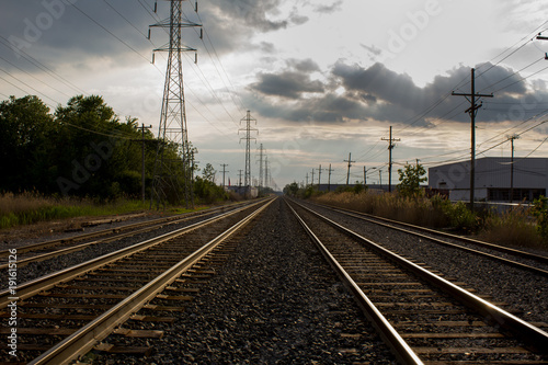 Zdjęcie XXL Pusta linia kolejowa