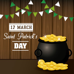 Saint patricks days card icon vector illustration graphic design