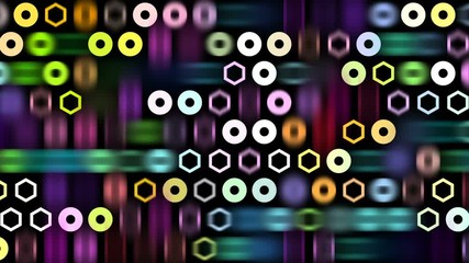 Poster - abstract motion background.movement of colored particles