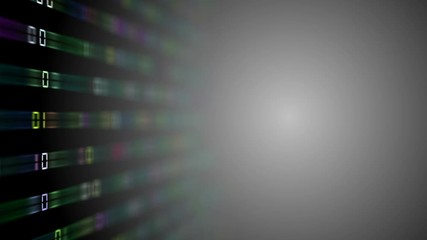 Poster - multicolored rays transmit a binary code code to the center of the screen 2. depth of field . place for text .events programmers. cinematic background.