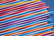 colorful drinking straws, cocktail tubes, close-up, background