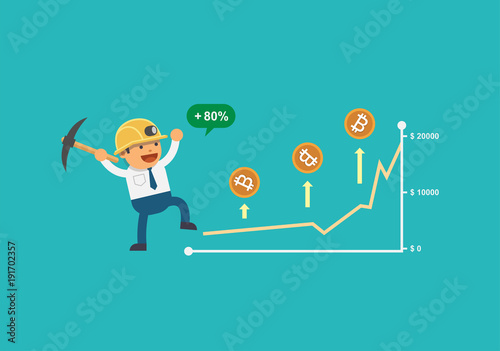 Make Money With Bitcoin Vector Illustration Buy This Stock Vector - 