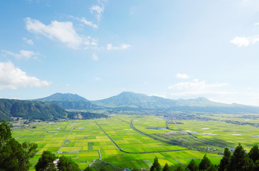 Fotomurali - 阿蘇の風景　阿蘇五岳