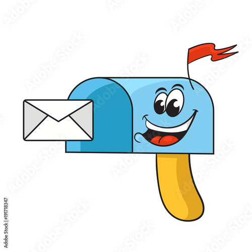 Cartoon Mailbox Vector Illustration Buy This Stock Vector And Explore Similar Vectors At Adobe Stock Adobe Stock