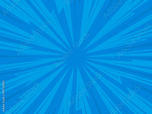 Fotografie, Obraz Pop art comic background lightning blast halftone dots.