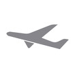 Aircraft icon. Abstract travel logo with aircraft. Vector image.