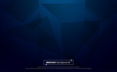 Blue polygonal abstract background. geometric illustration with gradient. background texture design for poster, banner, card and template. Vector illustration