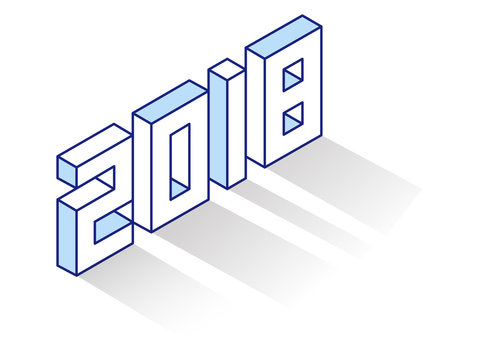 Isometric 2018 illustration