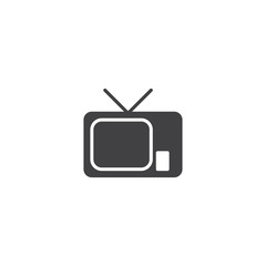 Sticker - tv icon. sign design