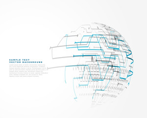 futuristic technology wire mesh vector background