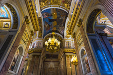 Interior And Arches Of St. Isaac's Cathedral