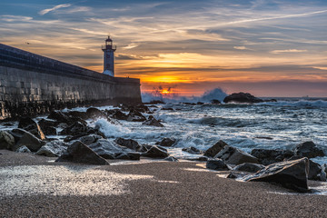 Wall Mural - Sunset in Porto