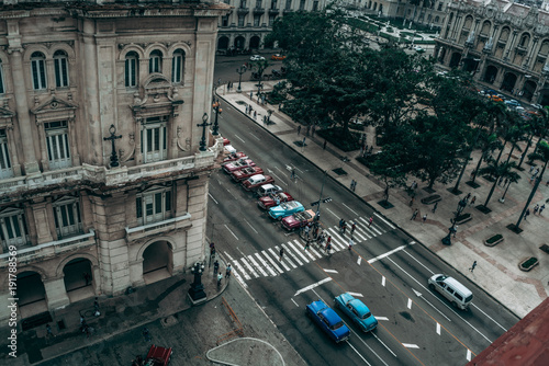 Fotografie, Obraz beautiful skyline view of Havana, Cuba, in stormy weather