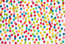 Background Of Multicolored Sweet Candy Dragees
