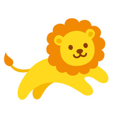 Wall Mural - cute cartoon lion