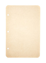 Vintage Piece Of Blank Paper On A White Background
