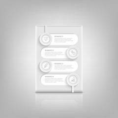 Poster - Infographic design vector and marketing icons can be used for workflow layout, diagram, annual report, web design. Business concept with 4 options, steps or processes.