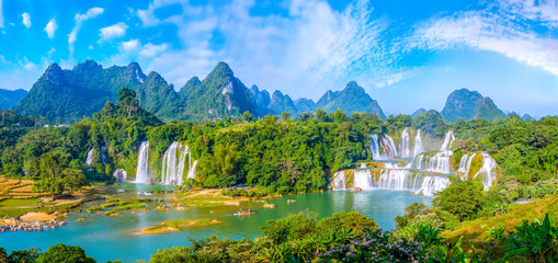 Waterfall of landscape scenery