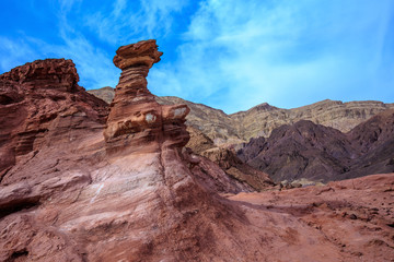 Wall Mural - Outcrops of red sandstone