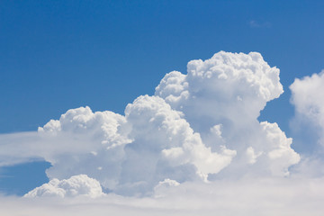 Wall Mural - big white cloud and blue sky