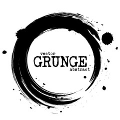 Wall Mural - abstract grunge circle shapes . vector