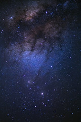 Wall Mural - the center of milky way galaxy and space dust in the universe, night starry sky with stars