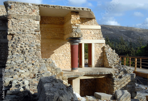 Fotografie, Obraz crête, Héraklion, site archéologique, palais minoen,