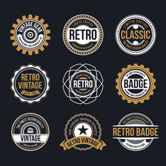 Wall Mural - Circle Vintage and Retro Badge Design