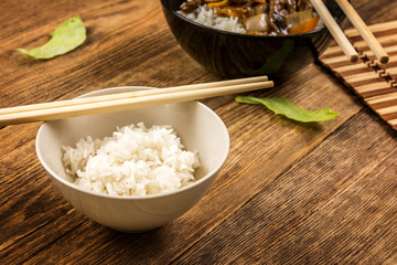 Canvas Print - Beef with rice