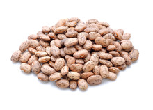 Pinto Beans Isolated On White Background
