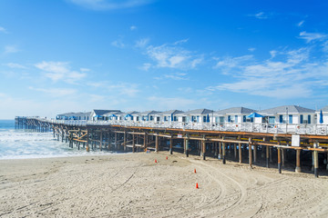 Wall Mural - Wooden pier in Pacific Beach