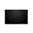 © Rafael - Realistic black LCD, monitor or TV. Front view. Vector