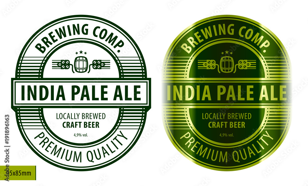 Beer label template Stock Vector | Adobe Stock beer-label-template-stock-vector-adobe-stock