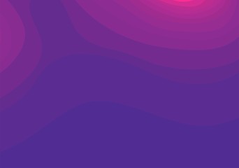 Leinwandbilder - Abstract violet and pink topographic contours lines of mountains. Topography map art curve line drawing background with copy space. Paper layer vector illustration.