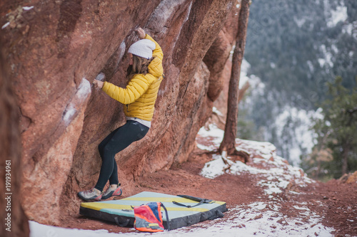 rock climbing beanie