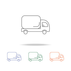 Poster - truck icon. Element of a shopping multi colored icon for mobile concept and web apps. Thin line icon for website design and development, app development. Premium icon