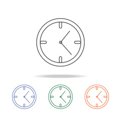 Poster - Clock icon. Element of a shopping multi colored icon for mobile concept and web apps. Thin line icon for website design and development, app development. Premium icon