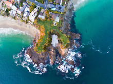 Aerial View Of Twin Points At Shaw's Cove In Laguna Beach