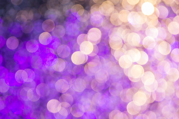 Wall Mural - night light bokeh of lights decorate the Christmas and New Year