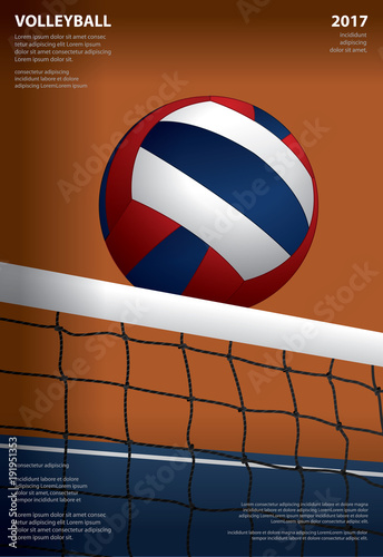 Volleyball Tournament Poster Template Design Vector Illustration Buy This Stock Vector And Explore Similar Vectors At Adobe Stock Adobe Stock