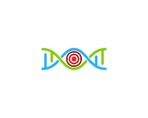 Wall Mural - Target Dna Icon Logo Design Element