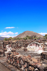 Sticker - Pyramid of Sun, Teotihuacan, Mexico