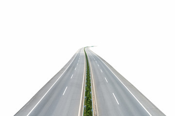 Poster - highway isolated on white