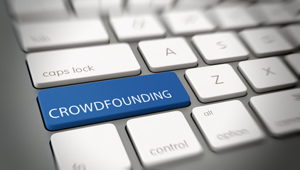 Fototapete - Online Crowdfunding concept