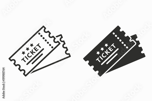 Fotografía Ticket vector icon.