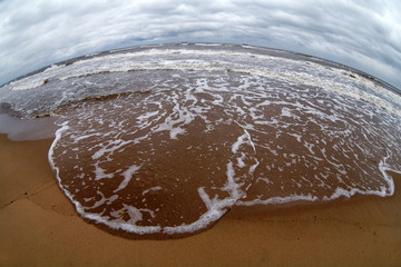 Seaside with waves