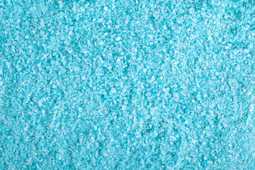 Blue sea salt crystals, spa salt, crystal salt texture