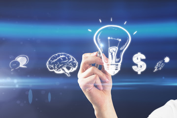 Poster - Idea and money concept
